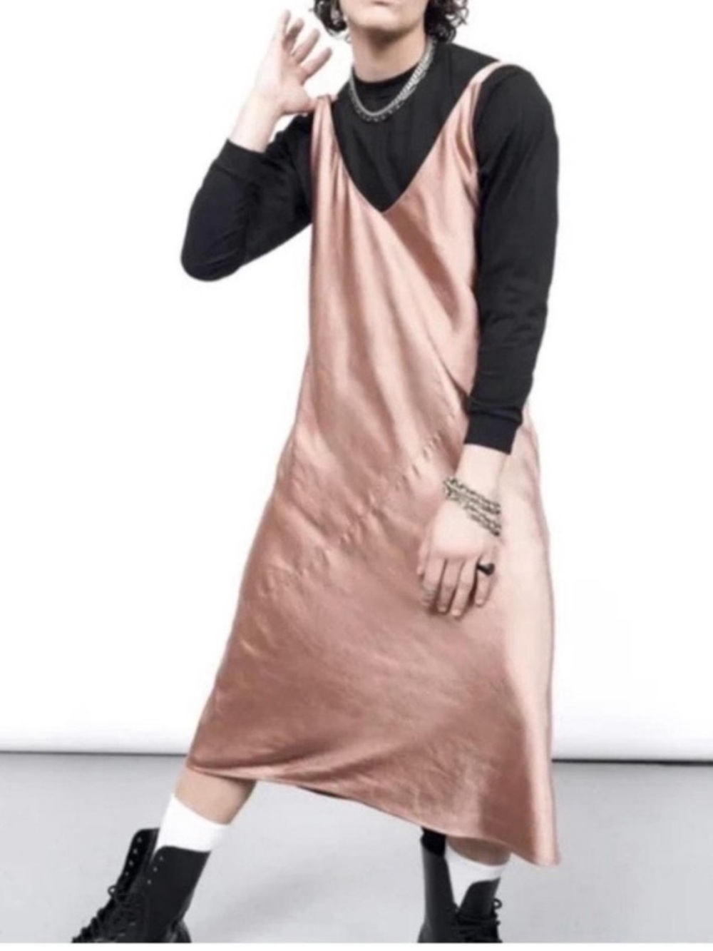 Wildfang Dresses Wildfang The Empower Satin Slip Dress NWT size S
